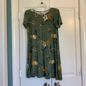 Old navy green floral dress
